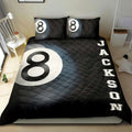 Ohaprints-Quilt-Bed-Set-Pillowcase-Pool-Ball-Billiard-Player-Fan-Gift-Idea-Black-Custom-Personalized-Name-Number-Blanket-Bedspread-Bedding-2240-King (90'' x 100'')