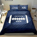 Ohaprints-Quilt-Bed-Set-Pillowcase-Football-Ball-Blue-Simple-Player-Fan-Gift-Idea-Custom-Personalized-Name-Number-Blanket-Bedspread-Bedding-2177-King (90'' x 100'')