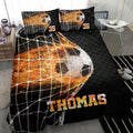 Ohaprints-Quilt-Bed-Set-Pillowcase-Fire-Soccer-Ball-In-Net-Player-Fan-Gift-Black-Custom-Personalized-Name-Number-Blanket-Bedspread-Bedding-2199-King (90'' x 100'')