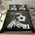 Ohaprints-Quilt-Bed-Set-Pillowcase-Soccer-Goalkeeper-Gloves-Player-Fan-Gift-Idea-Custom-Personalized-Name-Number-Blanket-Bedspread-Bedding-2810-King (90'' x 100'')