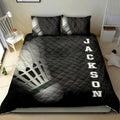 Ohaprints-Quilt-Bed-Set-Pillowcase-Badminton-Shuttlecock-Player-Fan-Gift-Idea-Black-Custom-Personalized-Name-Blanket-Bedspread-Bedding-2172-King (90'' x 100'')