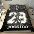 Ohaprints-Quilt-Bed-Set-Pillowcase-Softball-Girl-Batter-Black-Camo-Player-Fan-Custom-Personalized-Name-Number-Blanket-Bedspread-Bedding-2761-King (90'' x 100'')