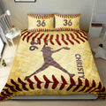 Ohaprints-Quilt-Bed-Set-Pillowcase-Softball-Pitcher-Girl-Player-Fan-Gift-Idea-Custom-Personalized-Name-Number-Blanket-Bedspread-Bedding-2175-King (90'' x 100'')