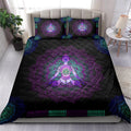 Ohaprints-Quilt-Bed-Set-Pillowcase-Yoga-Mandala-Purple-Black-Meditation-Chakra-Unique-Gift-Idea-Blanket-Bedspread-Bedding-1028-King (90'' x 100'')