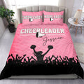 Ohaprints-Quilt-Bed-Set-Pillowcase-Cheerleading-Cheerleader-Girl-Princess-Pink-Custom-Personalized-Name-Number-Blanket-Bedspread-Bedding-3312-King (90'' x 100'')