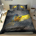 Ohaprints-Quilt-Bed-Set-Pillowcase-Parrot-Sun-Conure-Bird-Lover-3D-Print-Gift-Idea-Custom-Personalized-Name-Blanket-Bedspread-Bedding-2203-King (90'' x 100'')