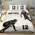 Ohaprints-Quilt-Bed-Set-Pillowcase-America-Football-Boy-3D-Player-Fan-Gift-White-Custom-Personalized-Name-Number-Blanket-Bedspread-Bedding-1644-King (90'' x 100'')