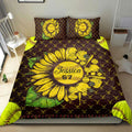 Ohaprints-Quilt-Bed-Set-Pillowcase-Softball-Sunflower-Player-Fan-Gift-Idea-Yellow-Custom-Personalized-Name-Number-Blanket-Bedspread-Bedding-1647-King (90'' x 100'')