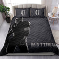 Ohaprints-Quilt-Bed-Set-Pillowcase-Football-Player-Fan-Unique-Gift-Idea-Black-Custom-Personalized-Name-Number-Blanket-Bedspread-Bedding-2807-King (90'' x 100'')