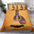 Ohaprints-Quilt-Bed-Set-Pillowcase-Acoustic-Guitar-Vintage-Music-Theme-Guitarist-Gift-Idea-Brown-Blanket-Bedspread-Bedding-438-King (90'' x 100'')