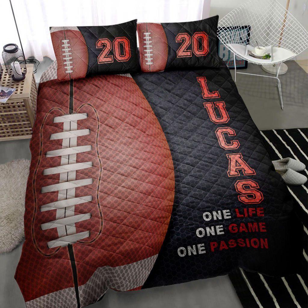 Ohaprints-Quilt-Bed-Set-Pillowcase-Football-Ball-Life-Game-Pasion-Player-Fan-Gift-Custom-Personalized-Name-Number-Blanket-Bedspread-Bedding-2717-Throw (55'' x 60'')