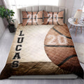 Ohaprints-Quilt-Bed-Set-Pillowcase-Basketball-Ball-Player-Fan-Gift-Vintage-Brown-Custom-Personalized-Name-Number-Blanket-Bedspread-Bedding-958-Double (70'' x 80'')