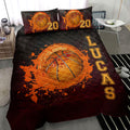 Ohaprints-Quilt-Bed-Set-Pillowcase-Watercolor-Basketball-Ball-Player-Fan-Gift-Custom-Personalized-Name-Number-Blanket-Bedspread-Bedding-368-Throw (55'' x 60'')