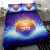 Ohaprints-Quilt-Bed-Set-Pillowcase-Basketball-Ball-Galaxy-Blue-Player-Fan-Gift-Custom-Personalized-Name-Number-Blanket-Bedspread-Bedding-2720-Throw (55&#39;&#39; x 60&#39;&#39;)