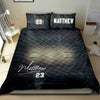 Ohaprints-Quilt-Bed-Set-Pillowcase-Basketballs-Court-Field-Player-Fan-Gift-Black-Custom-Personalized-Name-Number-Blanket-Bedspread-Bedding-2721-Double (70&#39;&#39; x 80&#39;&#39;)