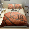 Ohaprints-Quilt-Bed-Set-Pillowcase-Basketball-Ball-3D-Print-Player-Fan-Gift-Beige-Custom-Personalized-Name-Number-Blanket-Bedspread-Bedding-962-Double (70'' x 80'')