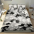 Ohaprints-Quilt-Bed-Set-Pillowcase-Basketball-Black-White-Camo-Ball-Pattern-Player-Fan-Custom-Personalized-Name-Blanket-Bedspread-Bedding-965-Double (70'' x 80'')