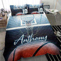 Ohaprints-Quilt-Bed-Set-Pillowcase-Basketball-Ball-Blue-Light-Player-Fan-Gift-Custom-Personalized-Name-Number-Blanket-Bedspread-Bedding-2728-Throw (55'' x 60'')