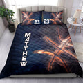 Ohaprints-Quilt-Bed-Set-Pillowcase-Basketball-Light-Fire-Player-Fan-Gift-Black-Custom-Personalized-Name-Number-Blanket-Bedspread-Bedding-1552-Double (70'' x 80'')