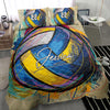 Ohaprints-Quilt-Bed-Set-Pillowcase-Volleyball-Watercolor-Ball-Player-Fan-Gift-Custom-Personalized-Name-Number-Blanket-Bedspread-Bedding-2732-Throw (55&#39;&#39; x 60&#39;&#39;)