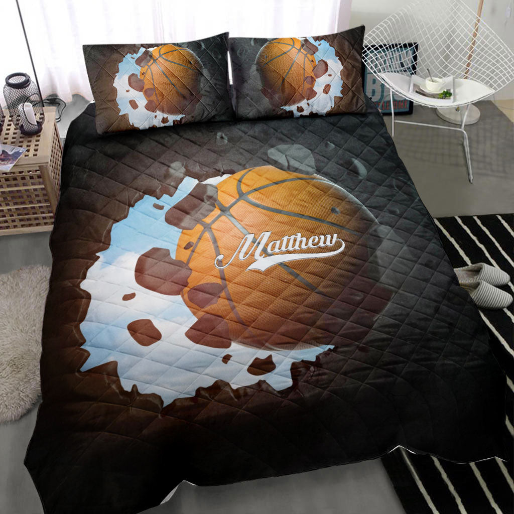 Ohaprints-Quilt-Bed-Set-Pillowcase-Basketball-Ball-3D-Printed-Player-Fan-Gift-Custom-Personalized-Name-Number-Blanket-Bedspread-Bedding-2139-Throw (55'' x 60'')