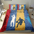 Ohaprints-Quilt-Bed-Set-Pillowcase-Basketball-Player-Posing-Colorful-Fan-Gift-Idea-Custom-Personalized-Name-Blanket-Bedspread-Bedding-382-Double (70'' x 80'')