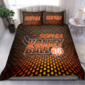 Ohaprints-Quilt-Bed-Set-Pillowcase-Volleyball-Orange-Dot-Pattern-Player-Fan-Gift-Custom-Personalized-Name-Number-Blanket-Bedspread-Bedding-2140-Double (70'' x 80'')