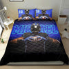 Ohaprints-Quilt-Bed-Set-Pillowcase-America-Football-Player-Fan-Gift-Blue-Black-3D-Custom-Personalized-Name-Number-Blanket-Bedspread-Bedding-2735-Double (70&#39;&#39; x 80&#39;&#39;)