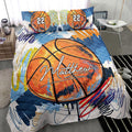 Ohaprints-Quilt-Bed-Set-Pillowcase-Basketball-Ball-Watercolor-Player-Fan-Gift-Custom-Personalized-Name-Number-Blanket-Bedspread-Bedding-385-Throw (55'' x 60'')