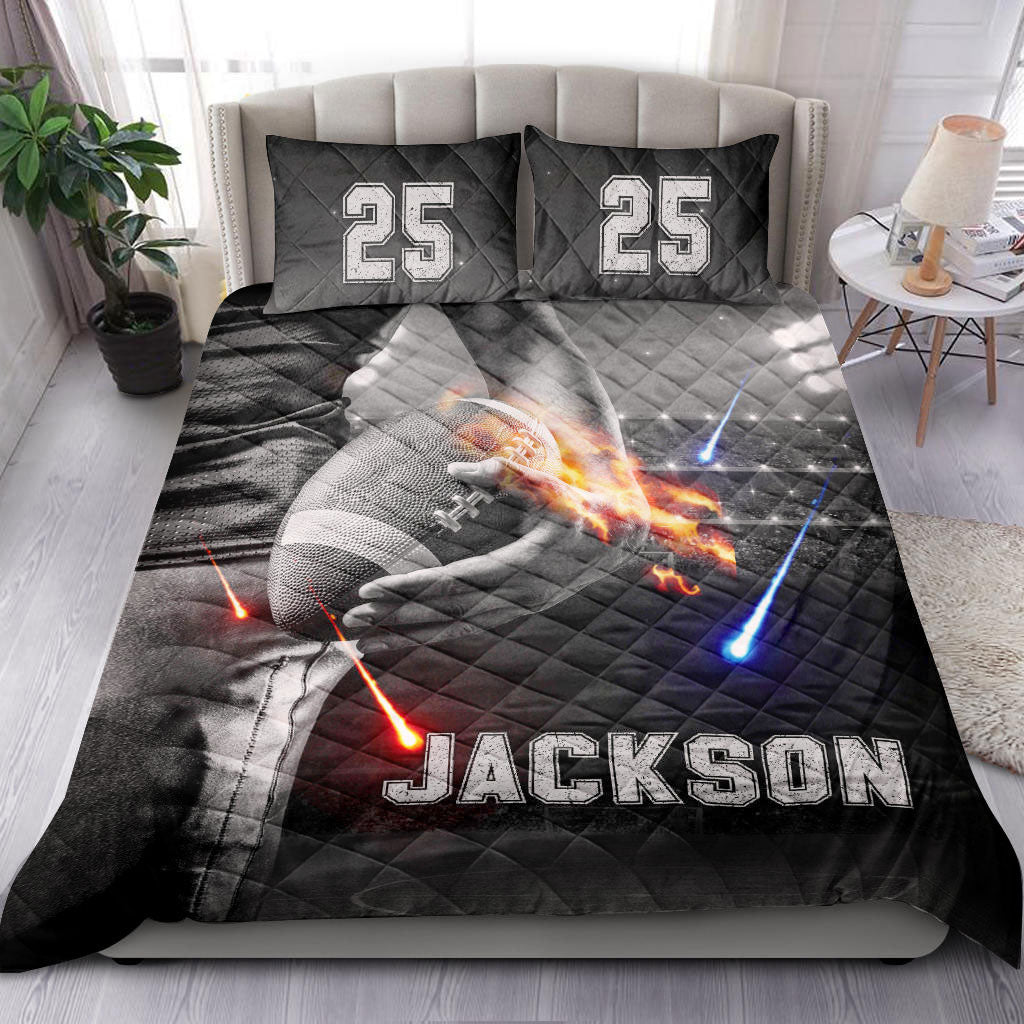 Ohaprints-Quilt-Bed-Set-Pillowcase-America-Football-Showtime-Player-Fan-Gift-Idea-Custom-Personalized-Name-Number-Blanket-Bedspread-Bedding-1558-Double (70'' x 80'')