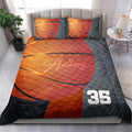 Ohaprints-Quilt-Bed-Set-Pillowcase-Basketball-Ball-3D-Print-Player-Fan-Gift-Grey-Custom-Personalized-Name-Number-Blanket-Bedspread-Bedding-1559-Double (70'' x 80'')