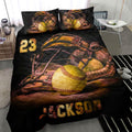 Ohaprints-Quilt-Bed-Set-Pillowcase-Softball-Stuff-Vintage-Brown-Player-Fan-Gift-Custom-Personalized-Name-Number-Blanket-Bedspread-Bedding-3058-Throw (55'' x 60'')