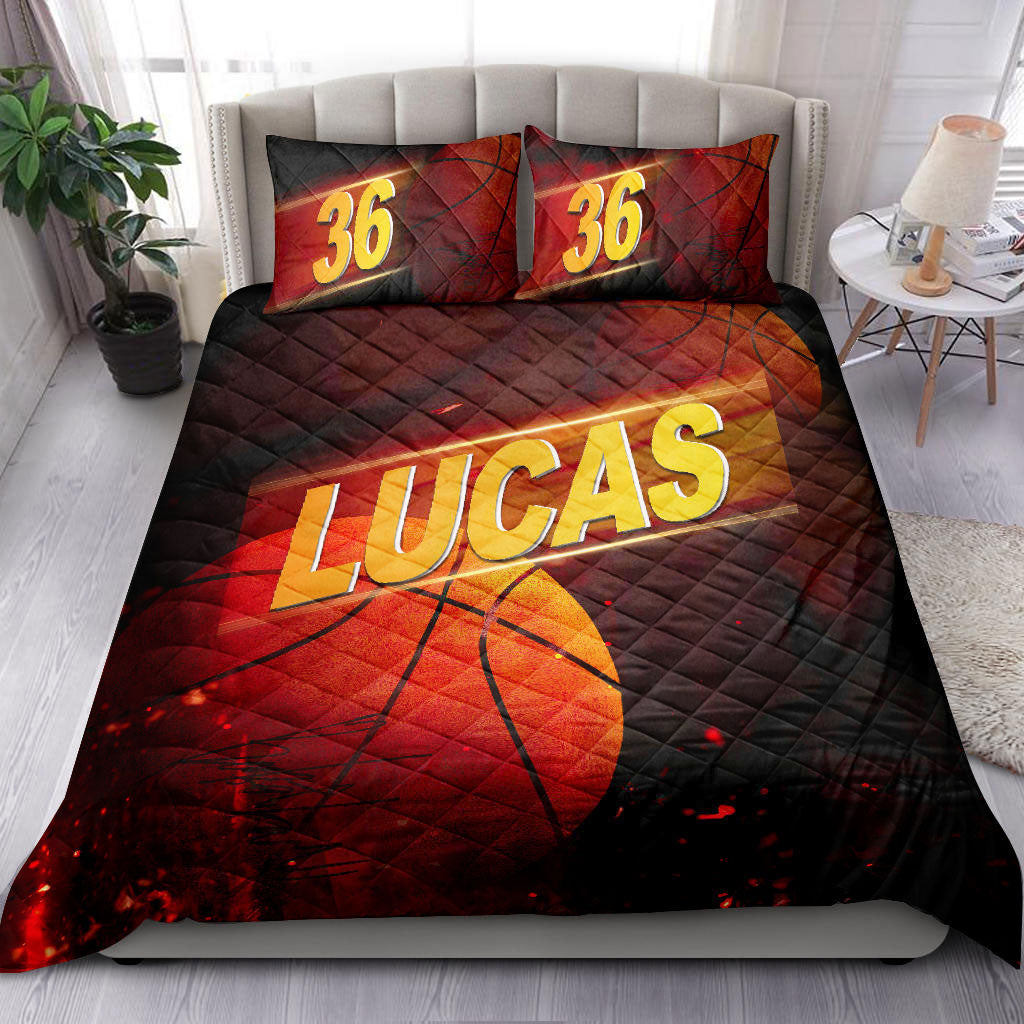 Ohaprints-Quilt-Bed-Set-Pillowcase-Basketball-Style-3D-Ball-Player-Fan-Gift-Idea-Custom-Personalized-Name-Number-Blanket-Bedspread-Bedding-390-Double (70'' x 80'')