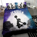 Ohaprints-Quilt-Bed-Set-Pillowcase-Cheerleading-Cheer-Leader-Moon-Girl-Galaxy-Sky-Fan-Custom-Personalized-Name-Blanket-Bedspread-Bedding-391-Throw (55'' x 60'')