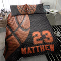 Ohaprints-Quilt-Bed-Set-Pillowcase-Basketball-Ball-3D-Vintage-Player-Fan-Gift-Custom-Personalized-Name-Number-Blanket-Bedspread-Bedding-392-Throw (55'' x 60'')