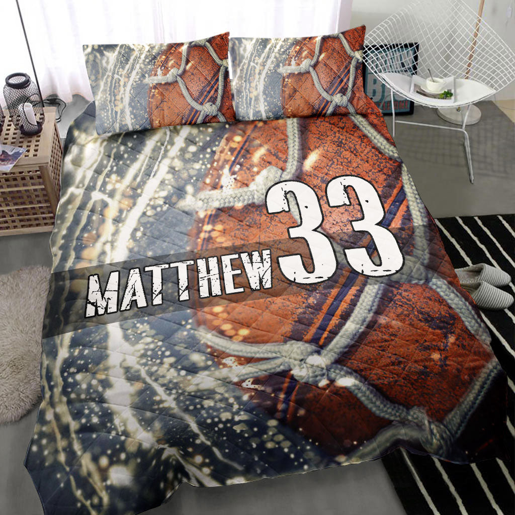 Ohaprints-Quilt-Bed-Set-Pillowcase-Basketball-Ball-3D-Player-Fan-Gift-Idea-Custom-Personalized-Name-Number-Blanket-Bedspread-Bedding-3311-Throw (55'' x 60'')