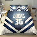 Ohaprints-Quilt-Bed-Set-Pillowcase-America-Football-Glowing-Player-Fan-Gift-Idea-Custom-Personalized-Name-Number-Blanket-Bedspread-Bedding-2211-Double (70'' x 80'')
