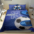 Ohaprints-Quilt-Bed-Set-Pillowcase-Soccer-Ball-Shoes-Blue-Player-Fan-Gift-Idea-Custom-Personalized-Name-Number-Blanket-Bedspread-Bedding-3062-Double (70'' x 80'')