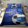 Ohaprints-Quilt-Bed-Set-Pillowcase-Soccer-Ball-Shoes-Blue-Player-Fan-Gift-Idea-Custom-Personalized-Name-Number-Blanket-Bedspread-Bedding-3062-Double (70&#39;&#39; x 80&#39;&#39;)