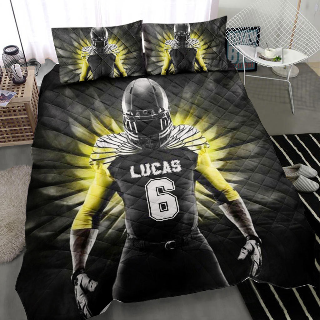 Ohaprints-Quilt-Bed-Set-Pillowcase-Football-Boy-Warrior-Angel-Wings-Player-Fan-Custom-Personalized-Name-Number-Blanket-Bedspread-Bedding-455-Throw (55'' x 60'')