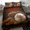 Ohaprints-Quilt-Bed-Set-Pillowcase-Baseball-Glove-Ball-Vintage-Player-Fan-Custom-Personalized-Name-Number-Blanket-Bedspread-Bedding-457-Throw (55&#39;&#39; x 60&#39;&#39;)