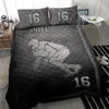 Ohaprints-Quilt-Bed-Set-Pillowcase-Football-Frame-Player-Fan-Gift-Idea-Grey-Black-Custom-Personalized-Name-Number-Blanket-Bedspread-Bedding-2746-Throw (55&#39;&#39; x 60&#39;&#39;)