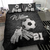 Ohaprints-Quilt-Bed-Set-Pillowcase-Soccer-Goalkeeper-Gloves-Player-Fan-Gift-Idea-Custom-Personalized-Name-Number-Blanket-Bedspread-Bedding-2810-Throw (55&#39;&#39; x 60&#39;&#39;)