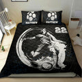 Ohaprints-Quilt-Bed-Set-Pillowcase-Soccer-Boy-Black-White-Player-Fan-Gift-Idea-Custom-Personalized-Name-Number-Blanket-Bedspread-Bedding-989-Double (70'' x 80'')