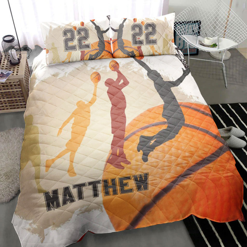 Ohaprints-Quilt-Bed-Set-Pillowcase-Basketball-Boy-Vintage-Retro-Player-Fan-Gift-Custom-Personalized-Name-Number-Blanket-Bedspread-Bedding-1632-Throw (55'' x 60'')