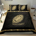 Ohaprints-Quilt-Bed-Set-Pillowcase-Football-Ball-Mandala-Player-Fan-Gift-Black-Custom-Personalized-Name-Number-Blanket-Bedspread-Bedding-1052-Double (70'' x 80'')