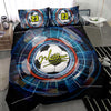 Ohaprints-Quilt-Bed-Set-Pillowcase-Soccer-Ball-Effect-Black-Blue-Player-Fan-Gift-Custom-Personalized-Name-Number-Blanket-Bedspread-Bedding-2814-Throw (55&#39;&#39; x 60&#39;&#39;)