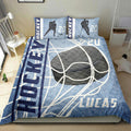Ohaprints-Quilt-Bed-Set-Pillowcase-Ice-Hockey-Puck-Player-Fan-Gift-Idea-Blue-Custom-Personalized-Name-Number-Blanket-Bedspread-Bedding-464-Double (70'' x 80'')