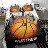 Ohaprints-Quilt-Bed-Set-Pillowcase-Basketball-Ball-Black-Dot-Pattern-Player-Fan-Custom-Personalized-Name-Number-Blanket-Bedspread-Bedding-1056-Throw (55&#39;&#39; x 60&#39;&#39;)
