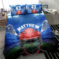 Ohaprints-Quilt-Bed-Set-Pillowcase-Lacrosse-Helmet-Stadium-Player-Fan-Gift-Blue-Custom-Personalized-Name-Number-Blanket-Bedspread-Bedding-2161-Throw (55'' x 60'')